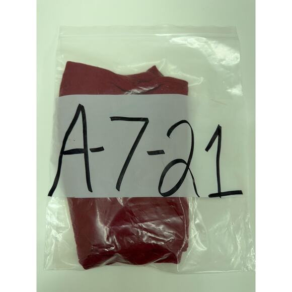 Express Womens Blouse Size XS Red Deep V-Neck Short Sleeve - Picture 9 of 9